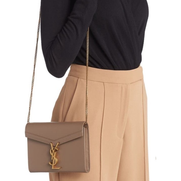 SAINT LAURENT
cassandra chain wallet in grain de poudre embossed leather NWT - Picture 2 of 8